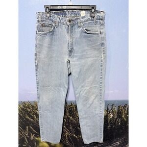 Vintage Levis 550 Jeans Tag 34/34 (32x34) Blue Orange Tab 90's 1997 Relaxed Fit